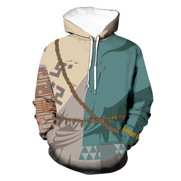 Juego The Legend Of Zelda: Tears Of The Kingdom Link Cosplay Sudadera Con Capucha Impreso 3D Sudadera Streetwear Pullover